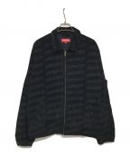 SUPREMEシュプリーム）の古着「18SS Debossed Logo Corduroy Jacket コーデュロイジップアップジャケット」｜ブラック