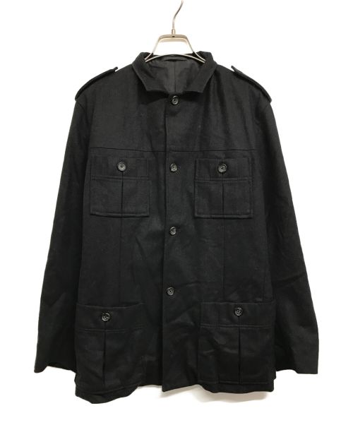 JIL SANDER（ジルサンダー）JIL SANDER (ジルサンダー) オールドウールエポレットジャケット ブラック サイズ:44の古着・服飾アイテム