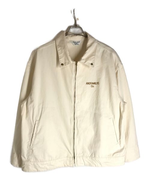 ANDFAMILYS（アンドファミリーズ）ANDFAMILYS (アンドファミリーズ) HBT Drizzler Jacket アイボリー サイズ:Lの古着・服飾アイテム