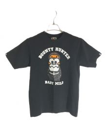 A BATHING APE（アベイシングエイプ）の古着「プリントTシャツ」｜ブラック