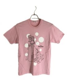 COMME des GARCONS×DISNEY（コムデギャルソン×ディズニー）の古着「コラボプリントｔシャツ」｜ピンク