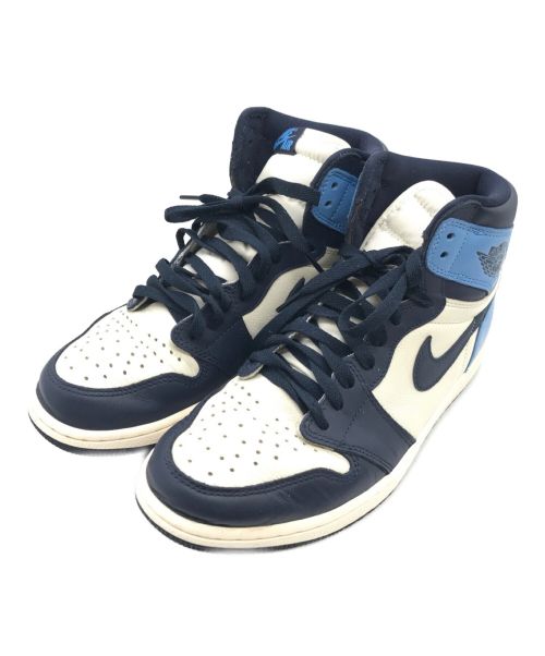 NIKE（ナイキ）NIKE (ナイキ) AIR JORDAN 1 RETRO HIGH OG OBSIDIAN スカイブルー×ホワイト サイズ:27cmの古着・服飾アイテム