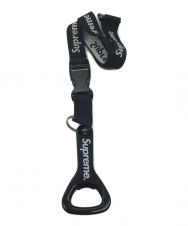 SUPREME (シュプリーム) BOTTLE OPENER LANYARD ボトルオープナー ランヤード ブラック×ホワイト