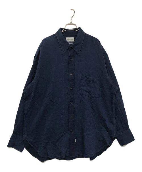 Marvine Pontiak Shirt Makers（マーヴィンポンティアックシャツメイカーズ）Marvine Pontiak Shirt Makers (マーヴィンポンティアックシャツメイカーズ) オーバーサイズシャツ ネイビー サイズ:ONE SIZEの古着・服飾アイテム