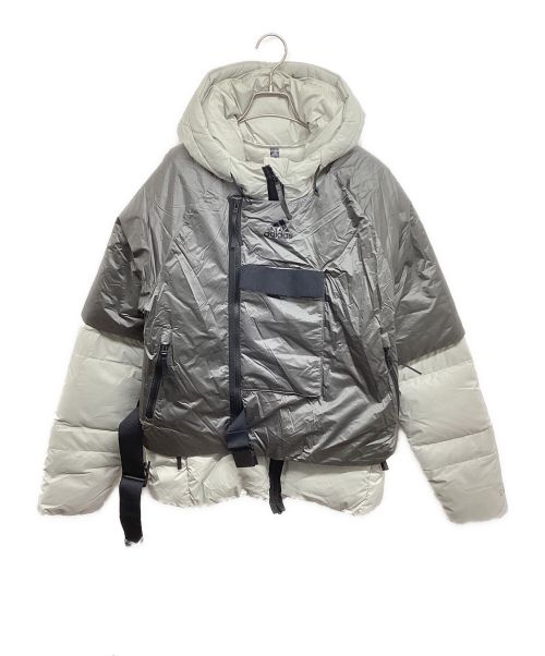 adidas（アディダス）adidas (アディダス) 3WAYレイヤードダウンジャケット FT2420 COLD.RDY DOWN JACKET シルバー サイズ:XSの古着・服飾アイテム