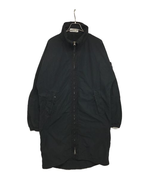 STONE ISLAND（ストーンアイランド）STONE ISLAND (ストーンアイランド) DAVID LIGHT-TC WITH MICROPILE COAT スリーブワッペンスタンドカラーコート 711570631 ブラック サイズ:Sの古着・服飾アイテム