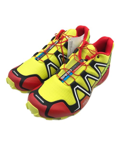 SALOMON（サロモン）SALOMON (サロモン) SPEEDCROSS 3 イエロー×レッド サイズ:27cmの古着・服飾アイテム