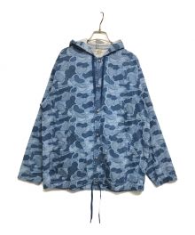 REMI RELIEF×BEAMS PLUS（レミレリーフ×ビームスプラス）の古着「別注Outside Parka Camo 38-18-0445-671-90-16 アウトサイドパーカー」｜スカイブルー