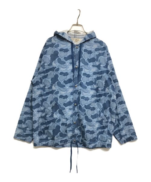 REMI RELIEF（レミレリーフ）REMI RELIEF (レミレリーフ) BEAMS PLUS (ビームスプラス) 別注Outside Parka Camo 38-18-0445-671-90-16 アウトサイドパーカー スカイブルー サイズ:Sの古着・服飾アイテム