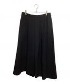 LAD MUSICIANラッドミュージシャン）の古着「WOOL GABARDINE ASYMMETRY CULOTTE 2119-555」｜ブラック