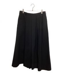 LAD MUSICIAN（ラッドミュージシャン）の古着「WOOL GABARDINE ASYMMETRY CULOTTE 2119-555」｜ブラック