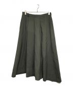 LAD MUSICIANラッドミュージシャン）の古着「WOOL GABARDINE ASYMMETRY CULOTTE　2119-555」｜カーキ