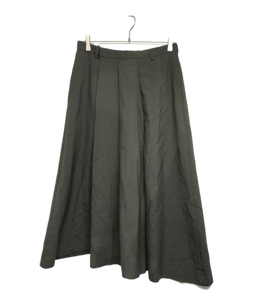 LAD MUSICIAN（ラッドミュージシャン）LAD MUSICIAN (ラッドミュージシャン) WOOL GABARDINE ASYMMETRY CULOTTE　2119-555 カーキ サイズ:42の古着・服飾アイテム