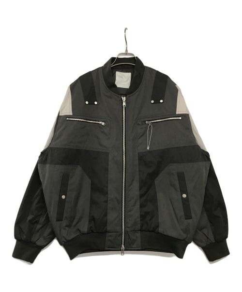 UNDERMYCAR（アンダーマイカー）UNDERMYCAR (アンダーマイカー) MULTI BLOCK POCKET TURTLE BOMBER グレー サイズ:2の古着・服飾アイテム