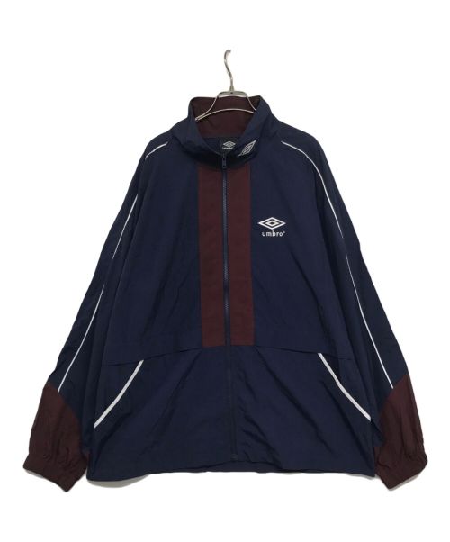 UMBRO（アンブロ）UMBRO  (アンブロ) Adam et Rope (アダムエロペ)  TRACK JACKET　GKL-73150 ネイビー×ボルドー サイズ:Lの古着・服飾アイテム