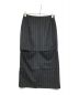 JOHN LAWRENCE SULLIVAN（ジョンローレンスサリバン）の古着「Wool stripe cut-off skirt　2D015-0623-05」｜グレー