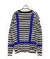 uniform experiment (ユニフォームエクスペリメント) COLOR LINE BORDER CREW NECK KNIT UE-170086 ホワイト サイズ:3：3980円