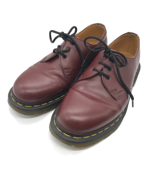 Dr.Martens（ドクターマーチン）Dr.Martens (ドクターマーチン) 3ホールシューズ ボルドー サイズ:UK7の古着・服飾アイテム