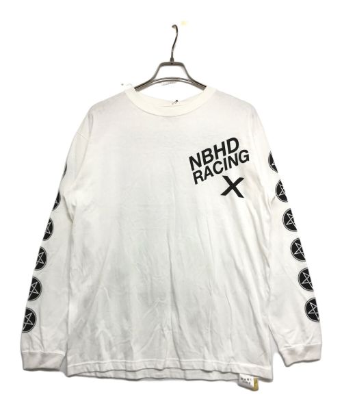 NEIGHBORHOOD（ネイバーフッド）NEIGHBORHOOD (ネイバーフッド) THIS MACHINE KILLS RACISTS L/S TEE ホワイト×ブラック サイズ:FREEの古着・服飾アイテム