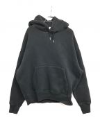 AMI Alexandre Mattiussiアミ アレクサンドル マテュッシ）の古着「Coeur Hoodie ロゴパーカー H20HJ053」｜ブラック