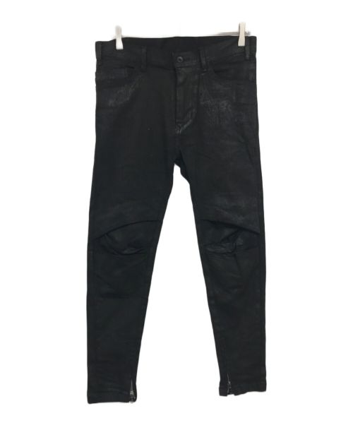 JULIUS（ユリウス）JULIUS (ユリウス) Tucked Knee Skinny Denim　717PAM14-C ブラック サイズ:1の古着・服飾アイテム