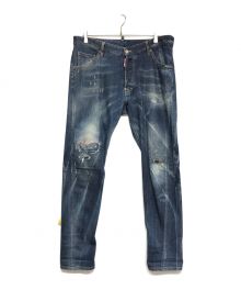 DSQUARED2（ディースクエアード）の古着「ダメージデニムパンツ 74LB008830342」｜インディゴ