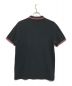 PRADA (プラダ) ポロシャツ ロゴポロシャツ ロゴプレート ブラック×レッド サイズ:XL：7000円