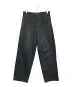 stussyステューシー）の古着「Twill Volume Pleated Trouser　116587」｜ブラック