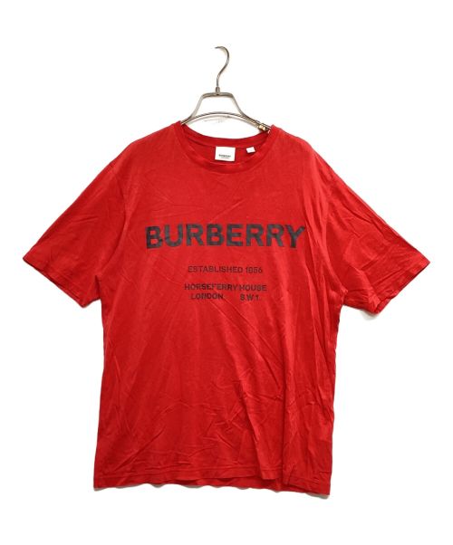 BURBERRY（バーバリー）BURBERRY (バーバリー) ロゴプリントカットソー 8017227 レッド サイズ:Sの古着・服飾アイテム