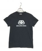 BALENCIAGAバレンシアガ）の古着「BB Regular T-Shirt TS02 583245 ロゴTシャツ TEV48 1000」｜ブラック