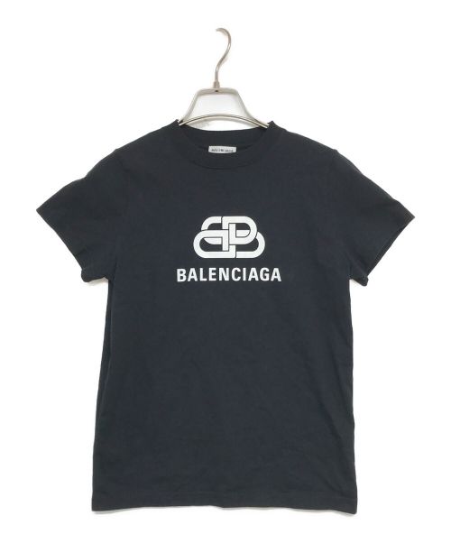 BALENCIAGA（バレンシアガ）BALENCIAGA (バレンシアガ) BB Regular T-Shirt TS02 583245 ロゴTシャツ TEV48 1000 ブラック サイズ:XSの古着・服飾アイテム