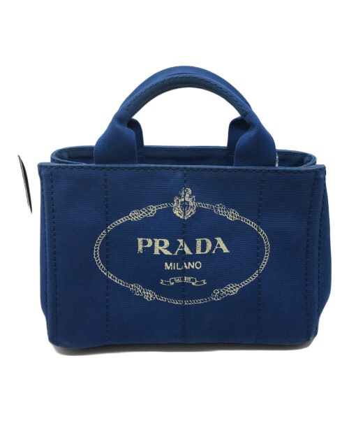 PRADA（プラダ）PRADA (プラダ) ハンドバッグ ブルーの古着・服飾アイテム