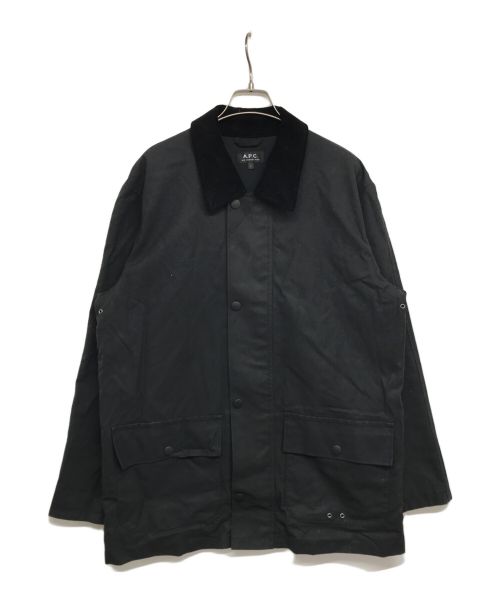 A.P.C.（アーペーセー）A.P.C. (アーペーセー) オイルドジャケット ブラック サイズ:Lの古着・服飾アイテム