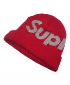 SUPREMEシュプリーム）の古着「18FW Big Logo Beanie ビッグロゴビーニー ニット帽 ニットキャップ」｜レッド