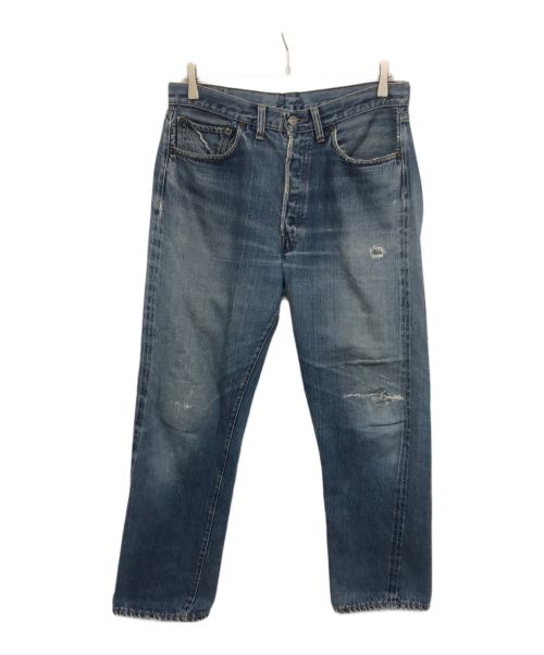 LEVI'S（リーバイス）LEVI'S (リーバイス) ヴィンテージ 501デニムパンツ ボタン裏2 ビッグE後期型 足長R 66モデル 鉄製 銅メッキリベット インディゴ サイズ:不明(W80相当)の古着・服飾アイテム