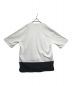COMME des GARCONS HOMME (コムデギャルソン オム) 異素材切り替えTシャツ HM-T021 ホワイト サイズ:L：11000円