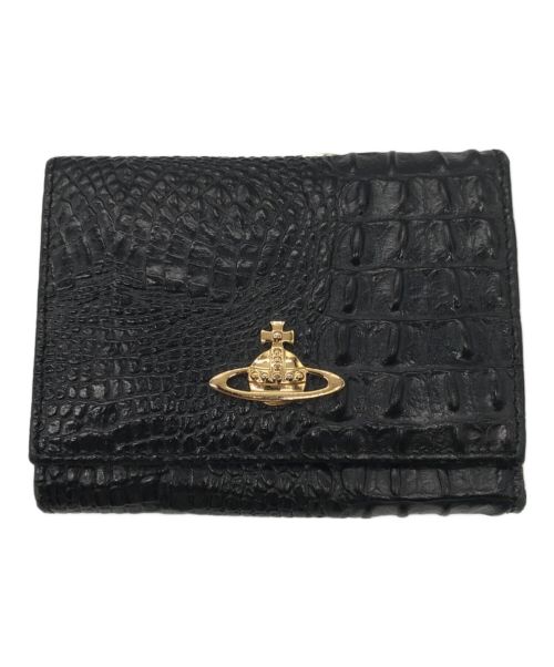 Vivienne Westwood（ヴィヴィアンウエストウッド）Vivienne Westwood (ヴィヴィアンウエストウッド) JOHANNA SMALL FRAME WALLET ブラックの古着・服飾アイテム