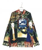 Jean Paul Gaultier hommeジャンポールゴルチェオム）の古着「90's 総柄ヒューマンシャツ マルチカラー 柄シャツ  アーカイブ 絵画」｜マルチカラー