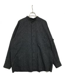 ISSEY MIYAKE MEN（イッセイミヤケメン）の古着「スタンドカラーワイドシャツ ME81FJ046 」｜グレー