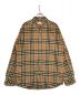 BURBERRY（バーバリー）の古着「ノバチェック長袖シャツ 8020863」｜ベージュ×ブラック