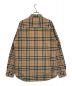 BURBERRY (バーバリー) ノバチェック長袖シャツ 8020863 ベージュ×ブラック サイズ:L：24000円