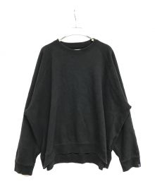 Graphpaper×LOOPWHEELER（グラフペーパー×ループウィラー）の古着「Raglan Sweat GU233-70262B」｜ブラック