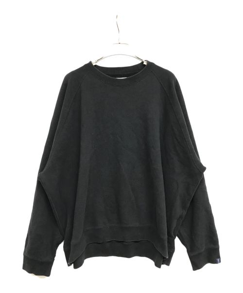 Graphpaper（グラフペーパー）Graphpaper (グラフペーパー) LOOPWHEELER (ループウィラー) Raglan Sweat GU233-70262B ブラック サイズ:2の古着・服飾アイテム