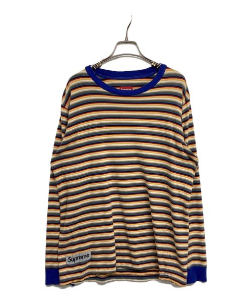 SUPREME（シュプリーム）SUPREME (シュプリーム) Multi Stripe Reflective Patch L/S　RN101837　　17SS マルチカラー サイズ:Mの古着・服飾アイテム