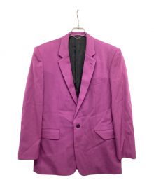 JOHN LAWRENCE SULLIVAN（ジョン ローレンス サリバン）の古着「1BUTTON SINGLE JACKET 1B008-0120-15 1ボタンシングルテーラードジャケット」｜パープル