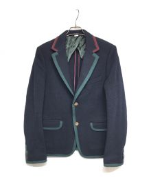 GUCCI（グッチ）の古着「Cambridge Textured Jersey Jacket　473673 Z430F」｜ネイビー