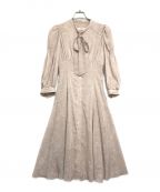 HER LIP TOハーリップトゥ）の古着「La Brea Bow-Tie Dress　1231305047」｜ベージュ