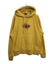 stussy（ステューシー）の古着「MOSAIC DRAGON PIG DYED HOOD モザイク ドラゴン フーディ」｜イエロー