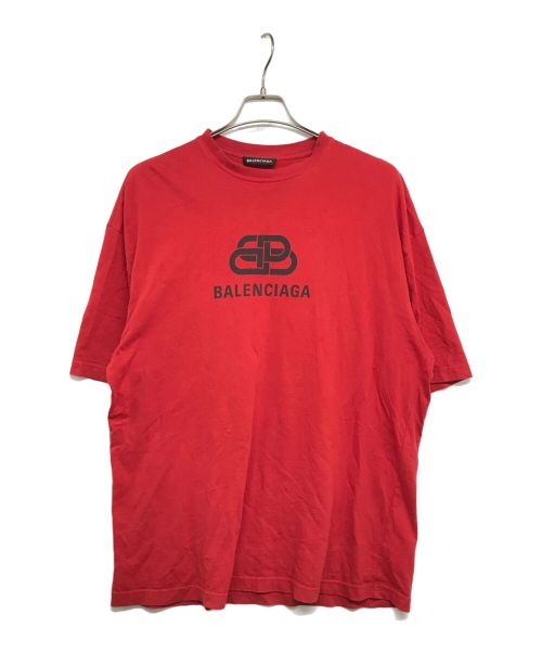 BALENCIAGA（バレンシアガ）BALENCIAGA (バレンシアガ) BB Logo Tee 18SS レッド サイズ:Sの古着・服飾アイテム