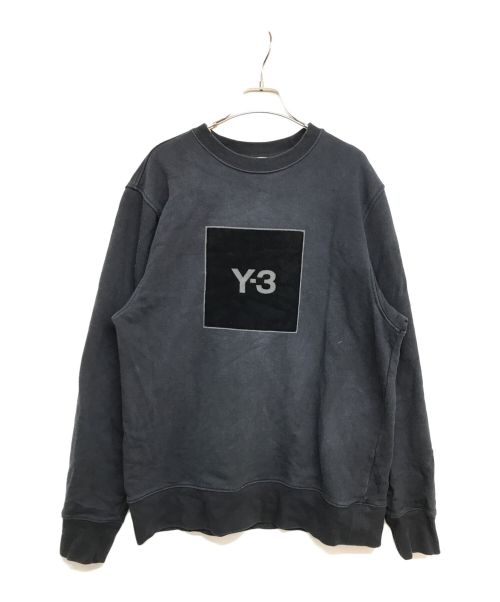 Y-3（ワイスリー）Y-3 (ワイスリー) SQUARE LOGO CREW SWEATSHIRT　HB3324 ブラック サイズ:Mの古着・服飾アイテム